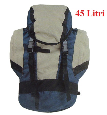 Zaino da campeggio explorer 45 - capacit 45 litri - marca bravo.